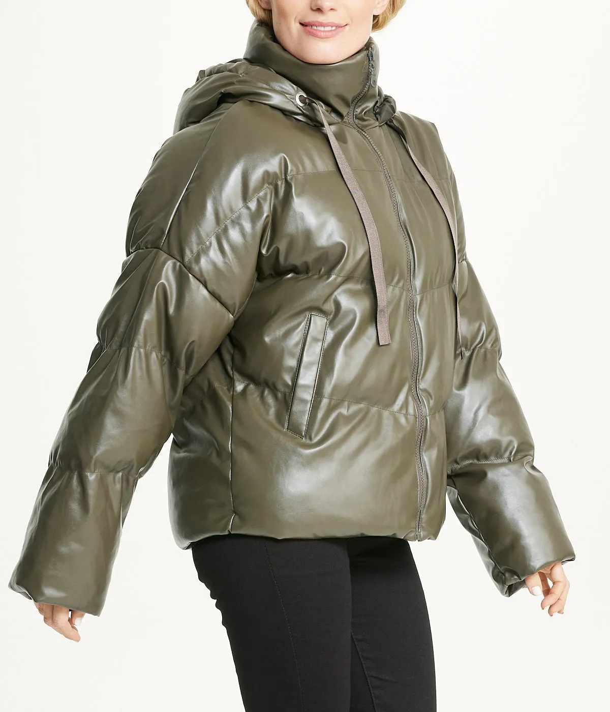 #1 Best Seller: Vegan Leather Puffer Coat  Limited Release!