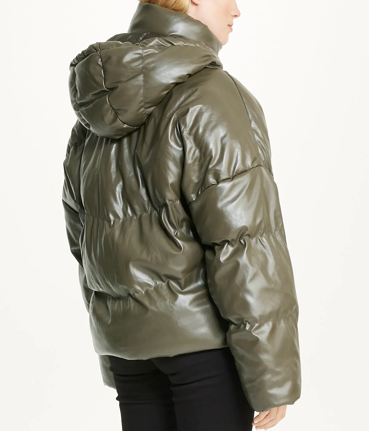 #1 Best Seller: Vegan Leather Puffer Coat  Limited Release!