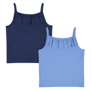 2-Pack Infant & Toddler Girls Blue Sleeveless Tops Gerber Childrenswea