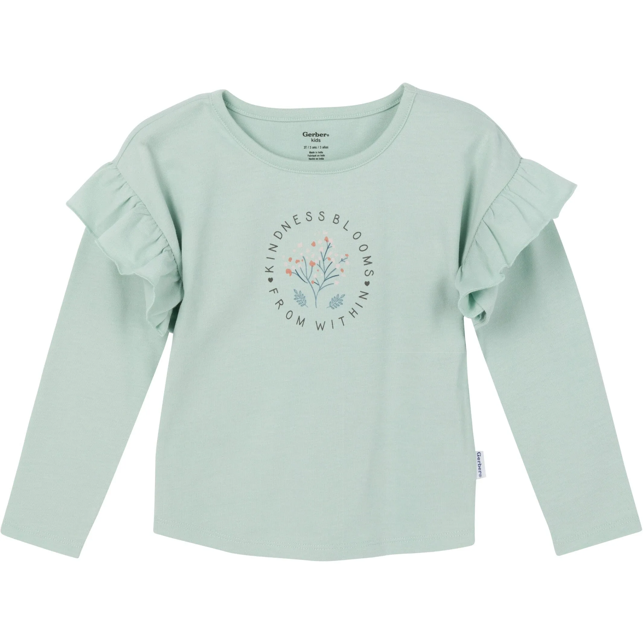 3-Piece Toddler Girls Pink/Brown Tops and Pants Gerber Childrenswea