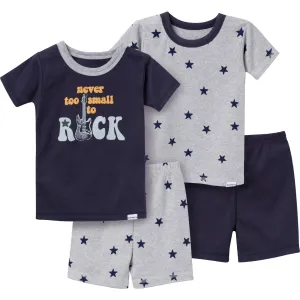 4-Piece Infant & Toddler Boys Music Top and Shorts Pajama Set Gerber Childrenswea