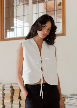 A BRONZE AGE - HIGHLAND JACKET - EYELET WHITE/MONTAUK - SS25