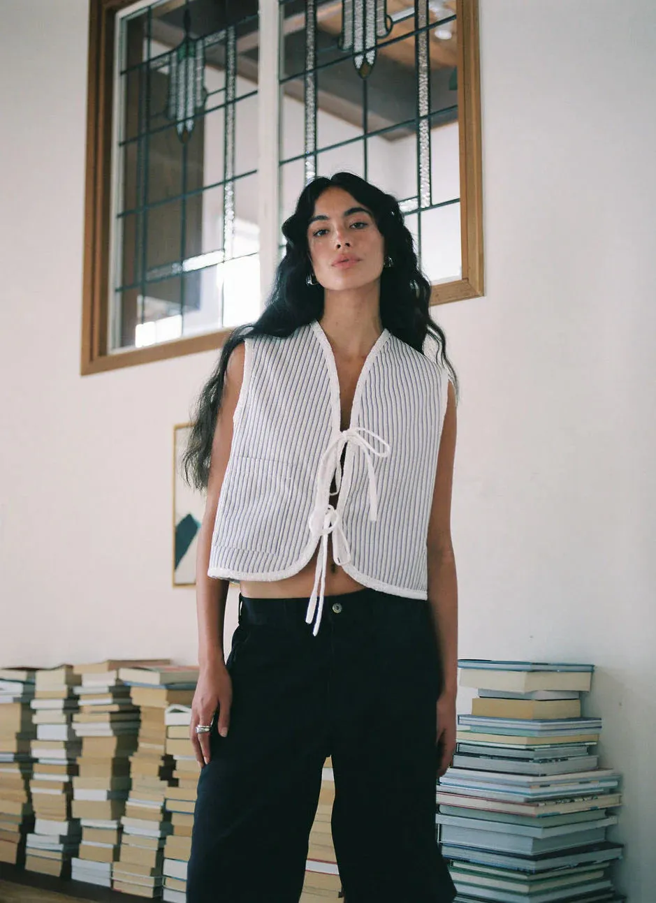 A BRONZE AGE - HIGHLAND JACKET - EYELET WHITE/MONTAUK - SS25