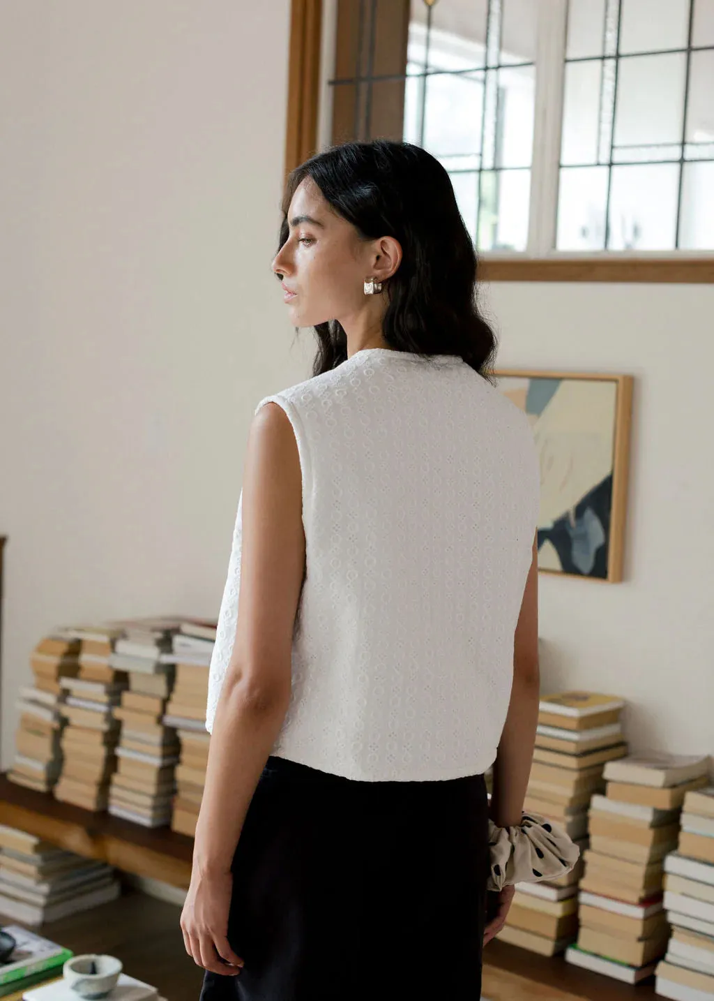 A BRONZE AGE - HIGHLAND JACKET - EYELET WHITE/MONTAUK - SS25
