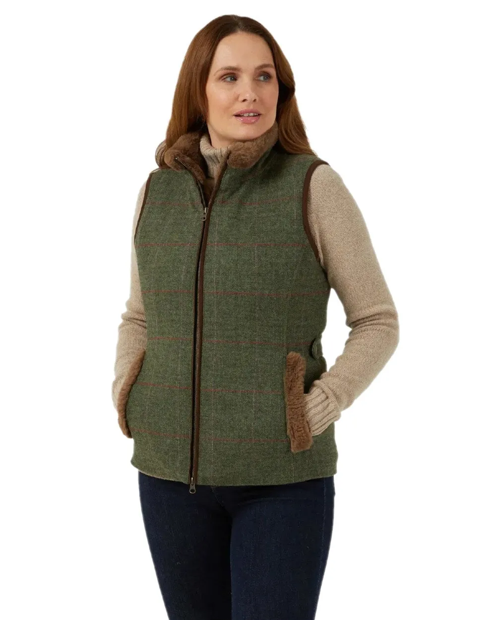 Alan Paine Combrook Tweed Ladies Gilet