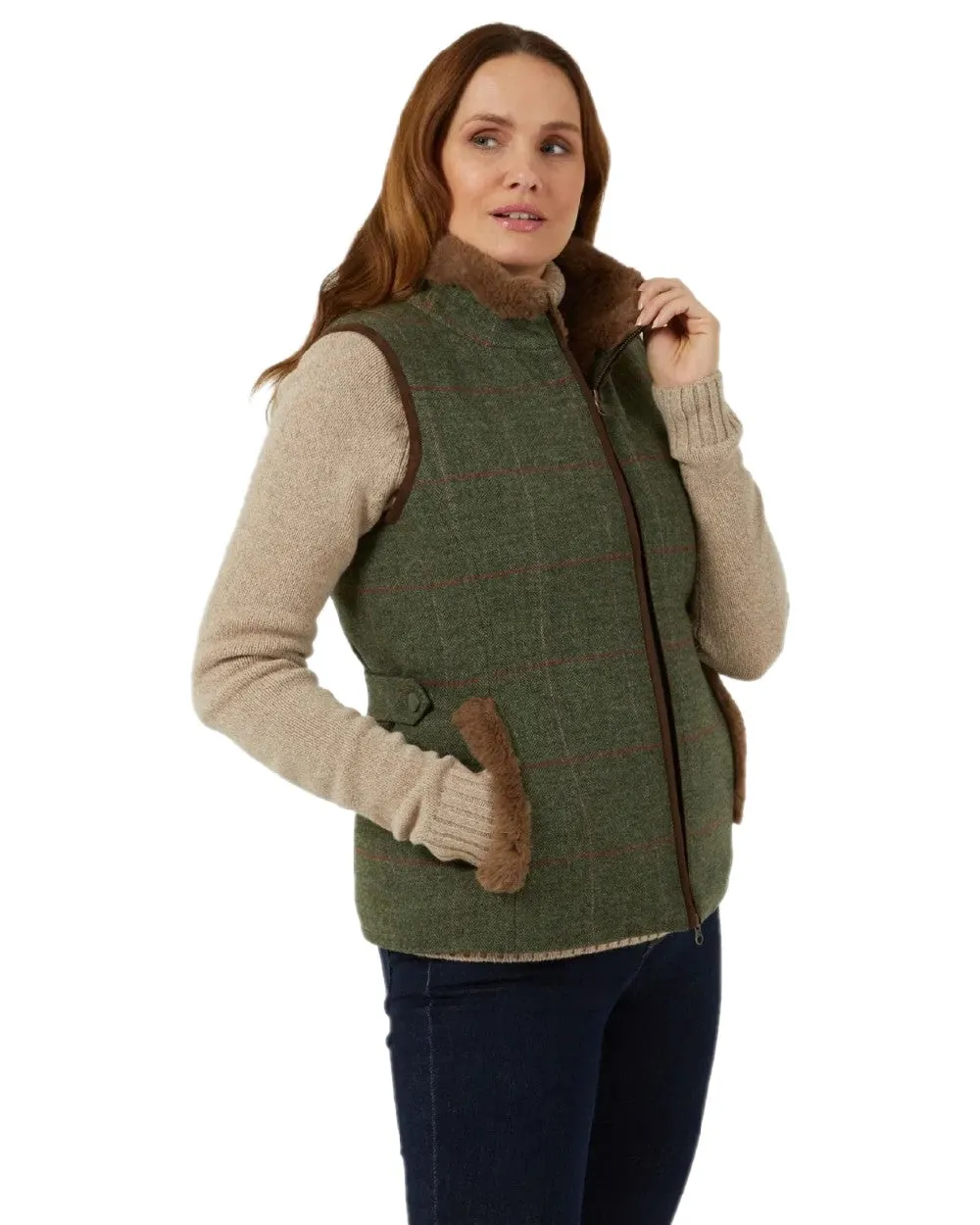 Alan Paine Combrook Tweed Ladies Gilet