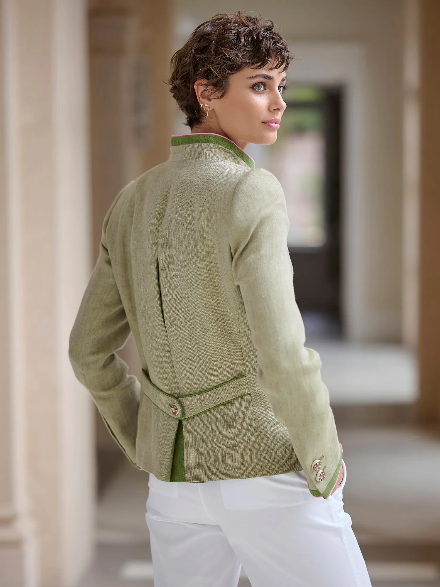 Appenzell Stag Linen Jacket