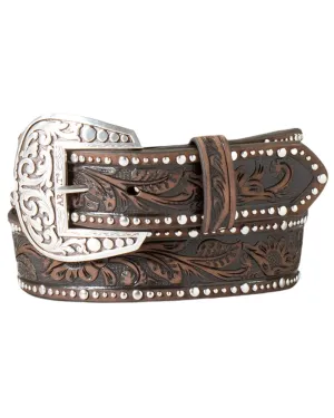 Ariat Studded Tooled Embossed Belt