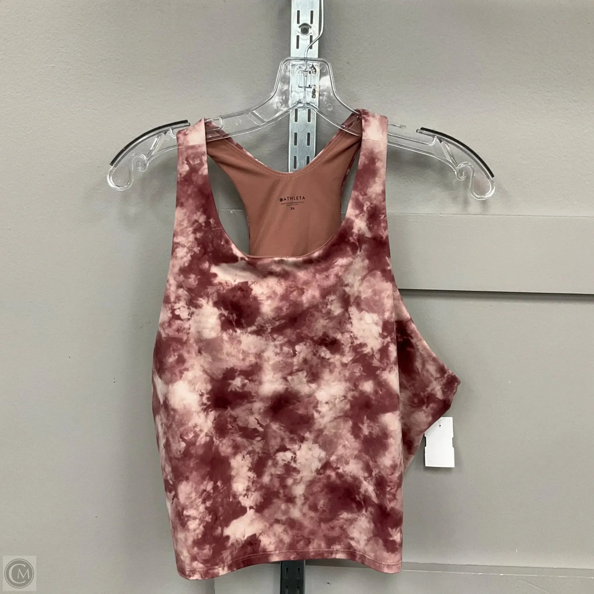 Athletic Bra By Athleta In Tie Dye Print, Size: 2x