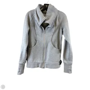 Athletic Jacket By Lululemon In Grey, Size: S