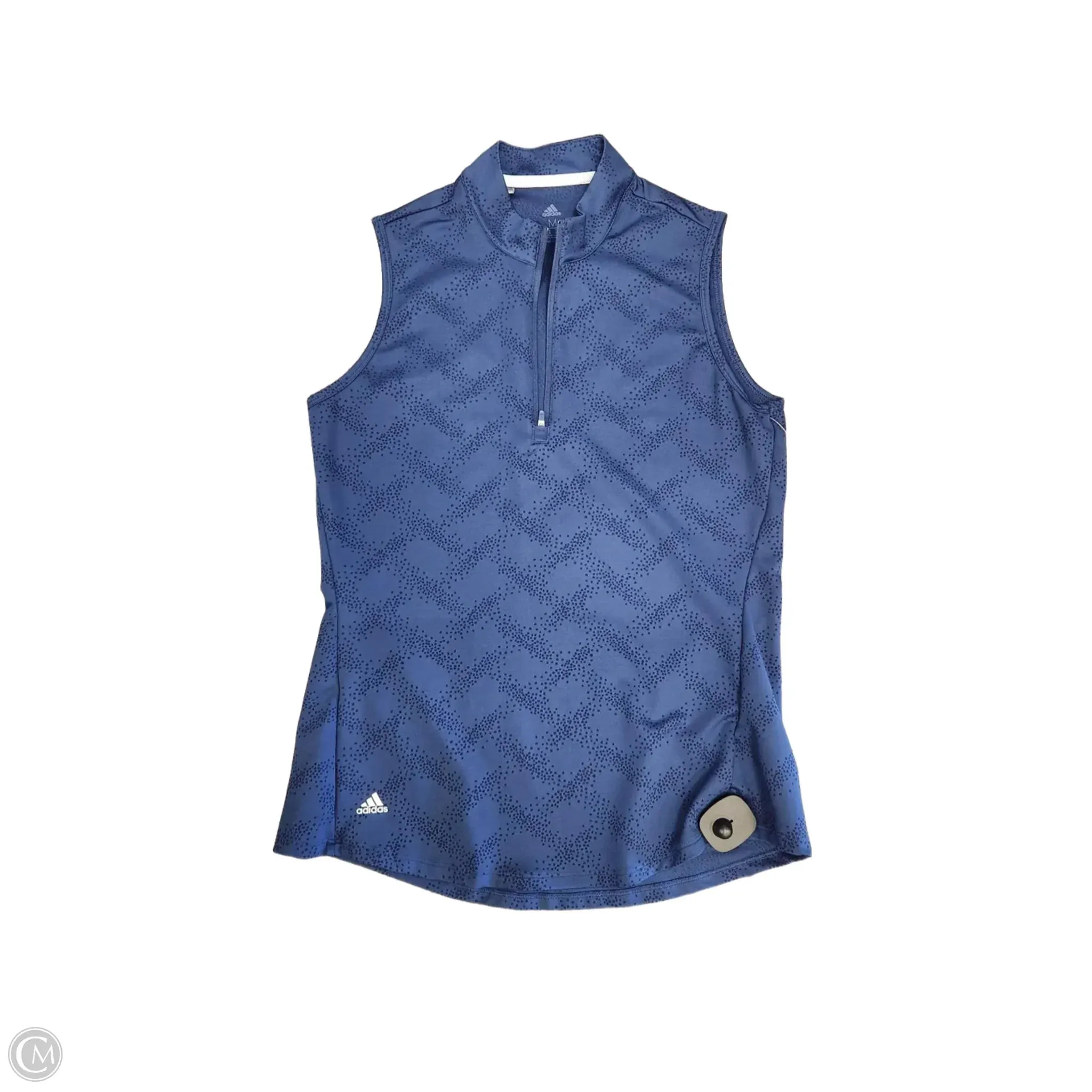 Athletic Tank Top By Adidas In Navy, Size: M