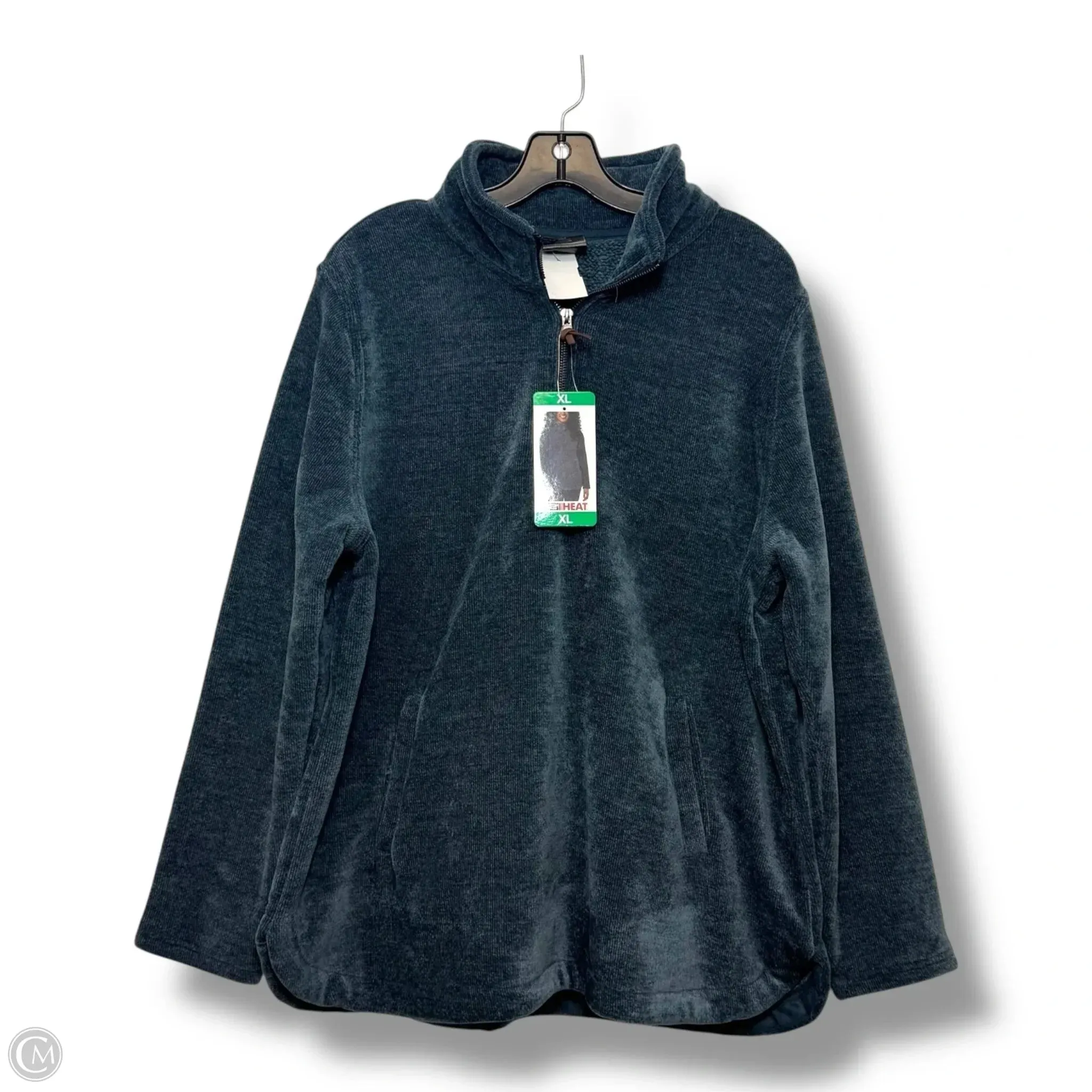 Athletic Top Long Sleeve Collar By 32 Degrees In Multi-colored, Size: Xl
