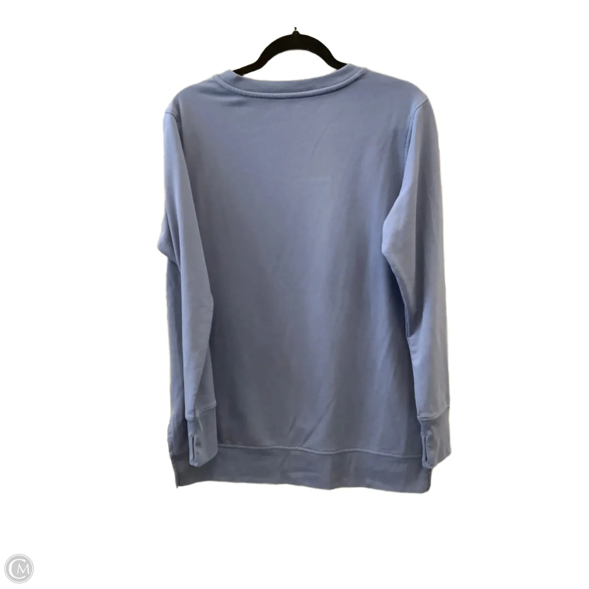 Athletic Top Long Sleeve Crewneck By Mta Pro In Blue, Size: S