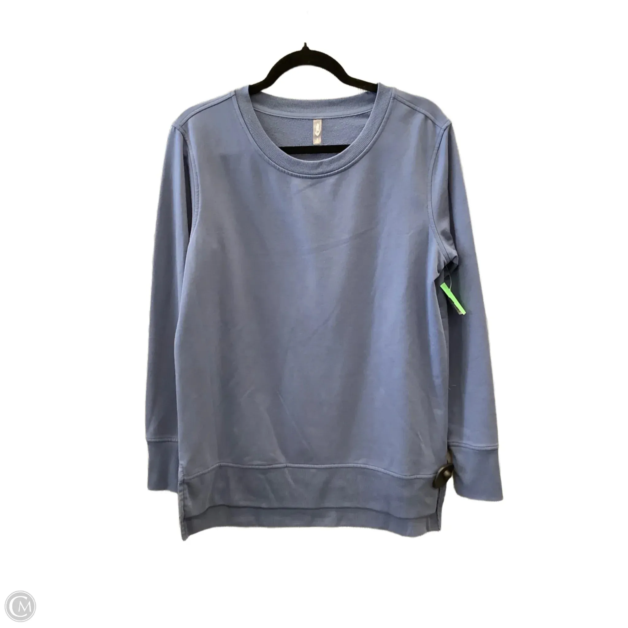 Athletic Top Long Sleeve Crewneck By Mta Pro In Blue, Size: S