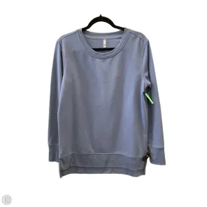 Athletic Top Long Sleeve Crewneck By Mta Pro In Blue, Size: S
