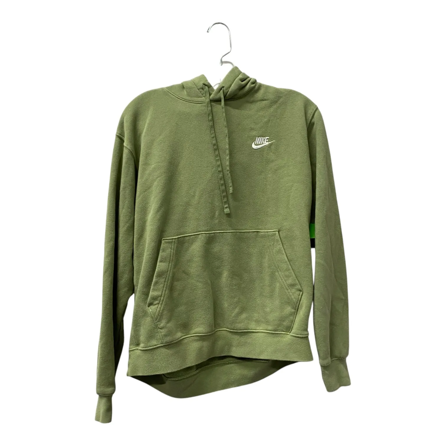 Athletic Top Ls Hoodie By Nike In Green, Size:M