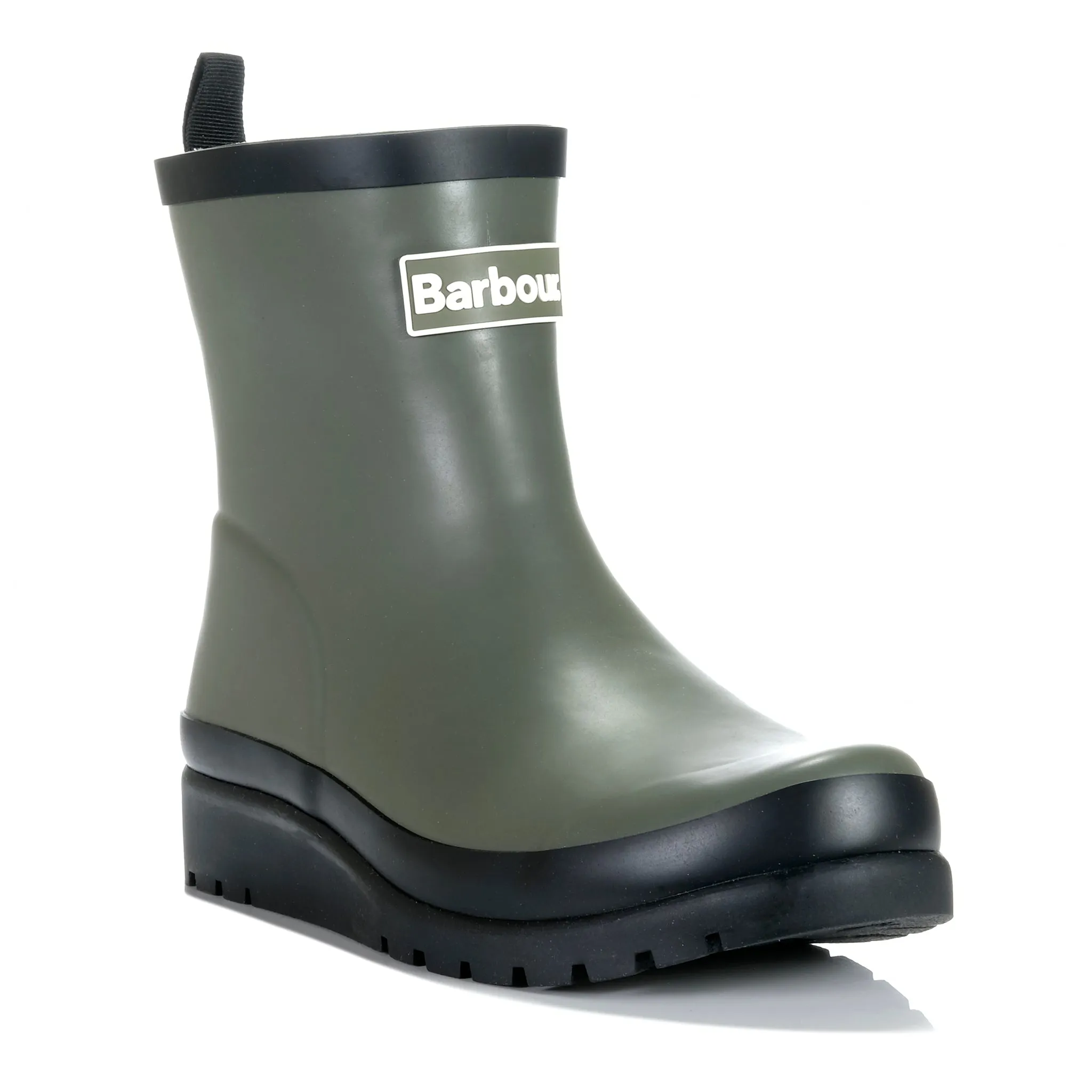 Barbour Portree Wedge Wellingtons Dusky Olive/Black