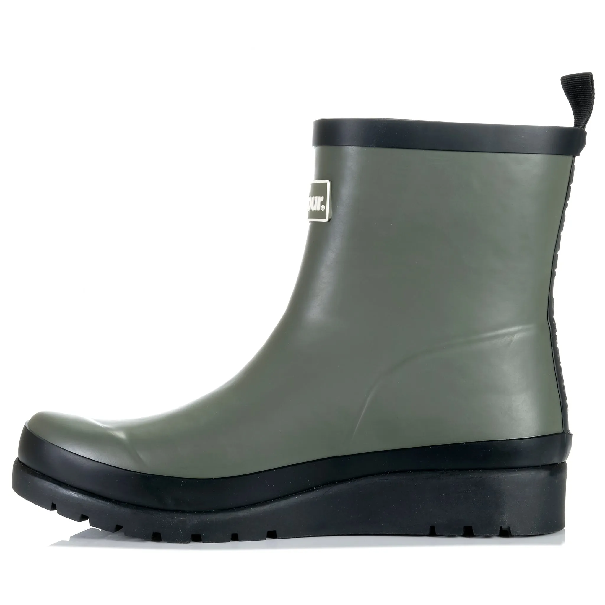 Barbour Portree Wedge Wellingtons Dusky Olive/Black