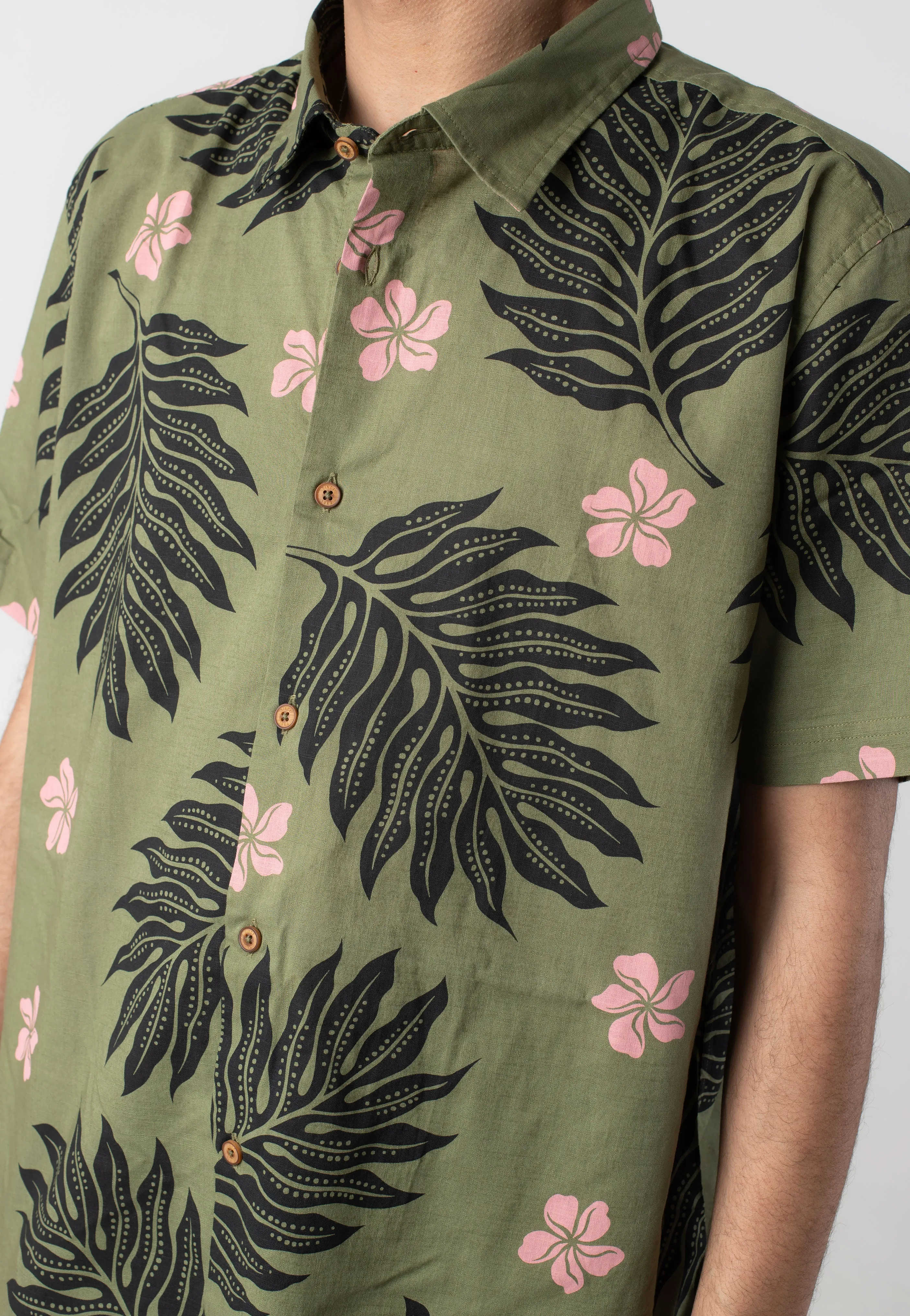 Ben Sherman - Botanical Print Olive - Shirt