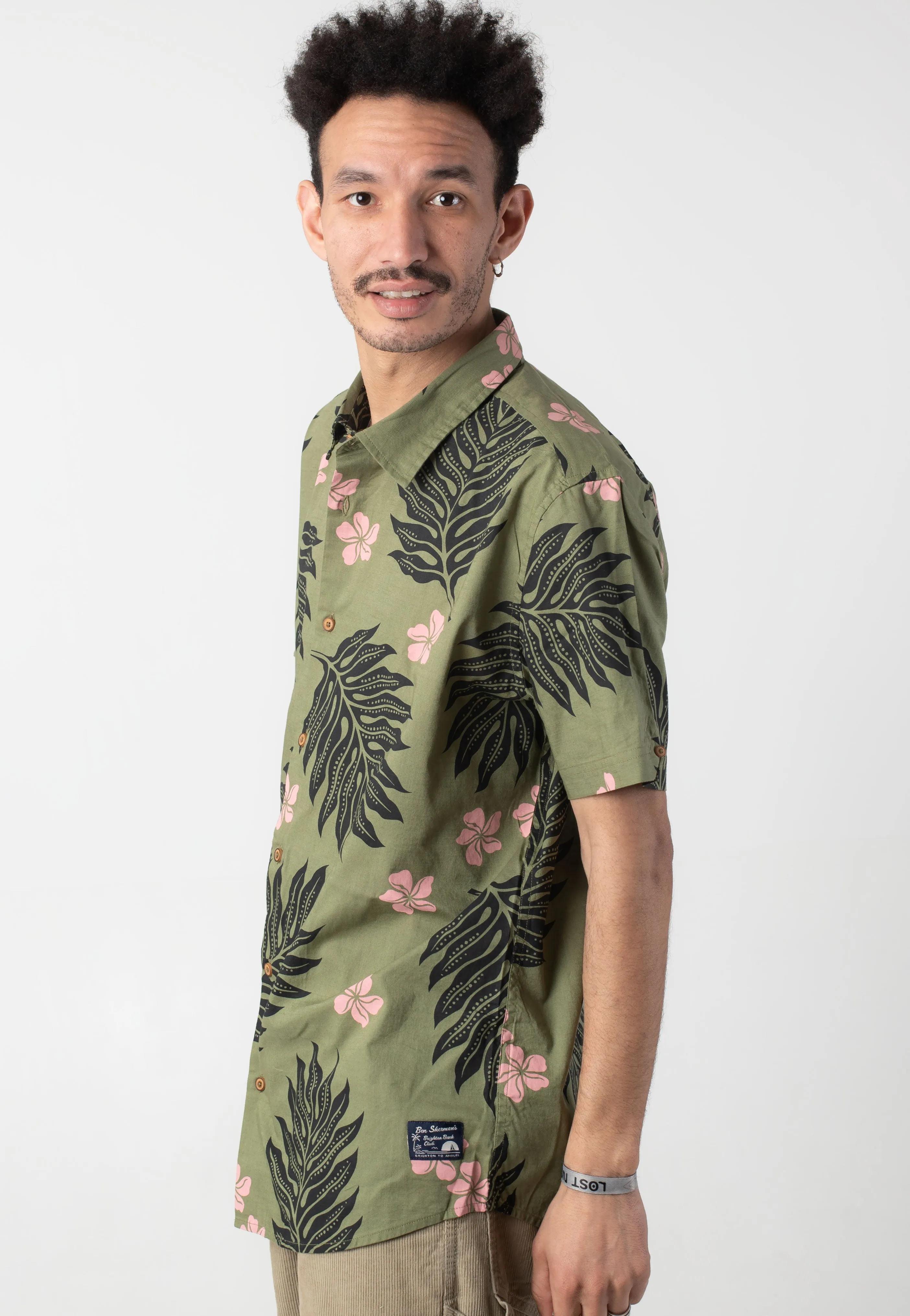 Ben Sherman - Botanical Print Olive - Shirt