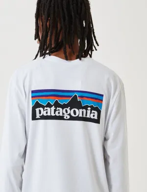 Best-Selling Patagonia P-6 Logo Responsibili-Tee Long Sleeved T-Shirt - White  Last Few Pieces!
