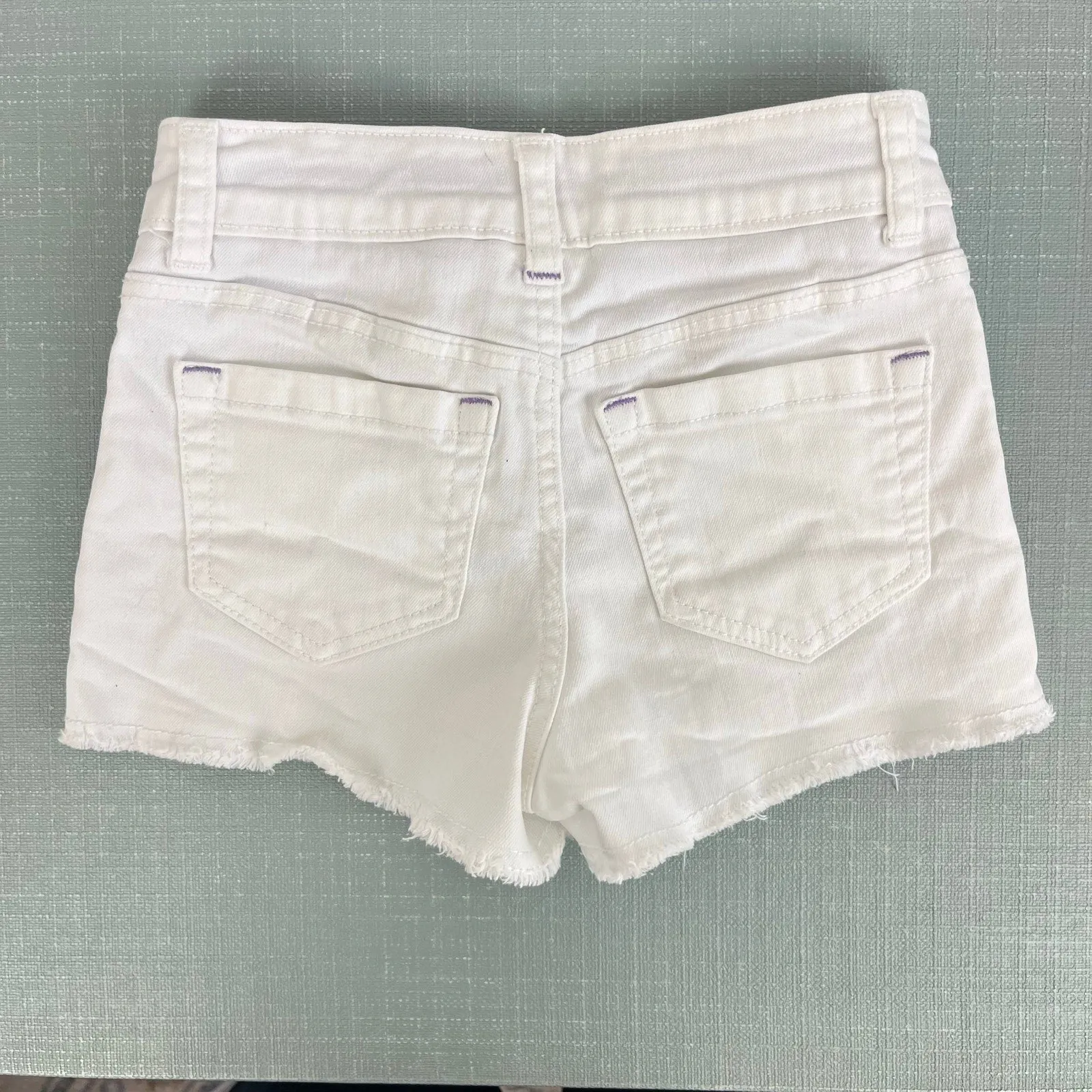 BestSelling Mini Boden Girls White Denim Shorts 7  Almost Gone!