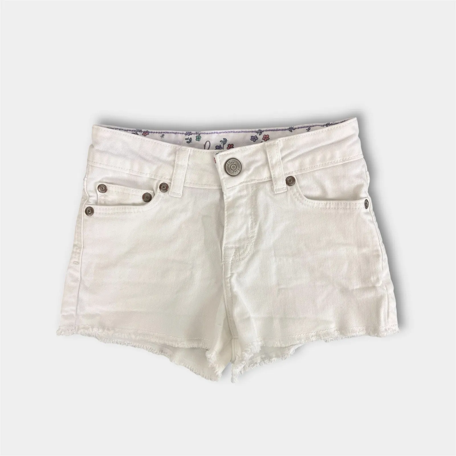 BestSelling Mini Boden Girls White Denim Shorts 7  Almost Gone!