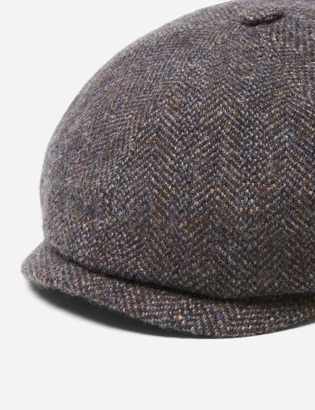 BestSelling Stetson Hatteras Herringbone Newsboy Cap (Wool/Alpaca) - Grey/Blue  Dont Miss Out!