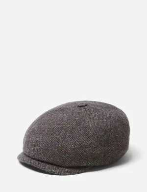 BestSelling Stetson Hatteras Herringbone Newsboy Cap (Wool/Alpaca) - Grey/Blue  Dont Miss Out!