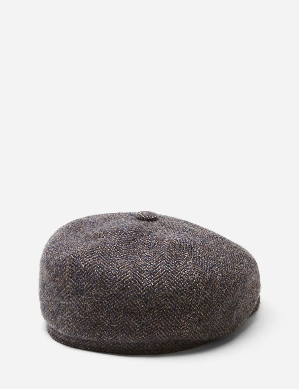 BestSelling Stetson Hatteras Herringbone Newsboy Cap (Wool/Alpaca) - Grey/Blue  Dont Miss Out!