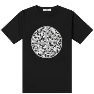 Black Camo-Filled Compass T-Shirt