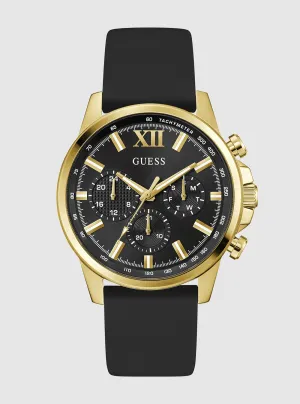 Black Gold Silicone Watch Guess