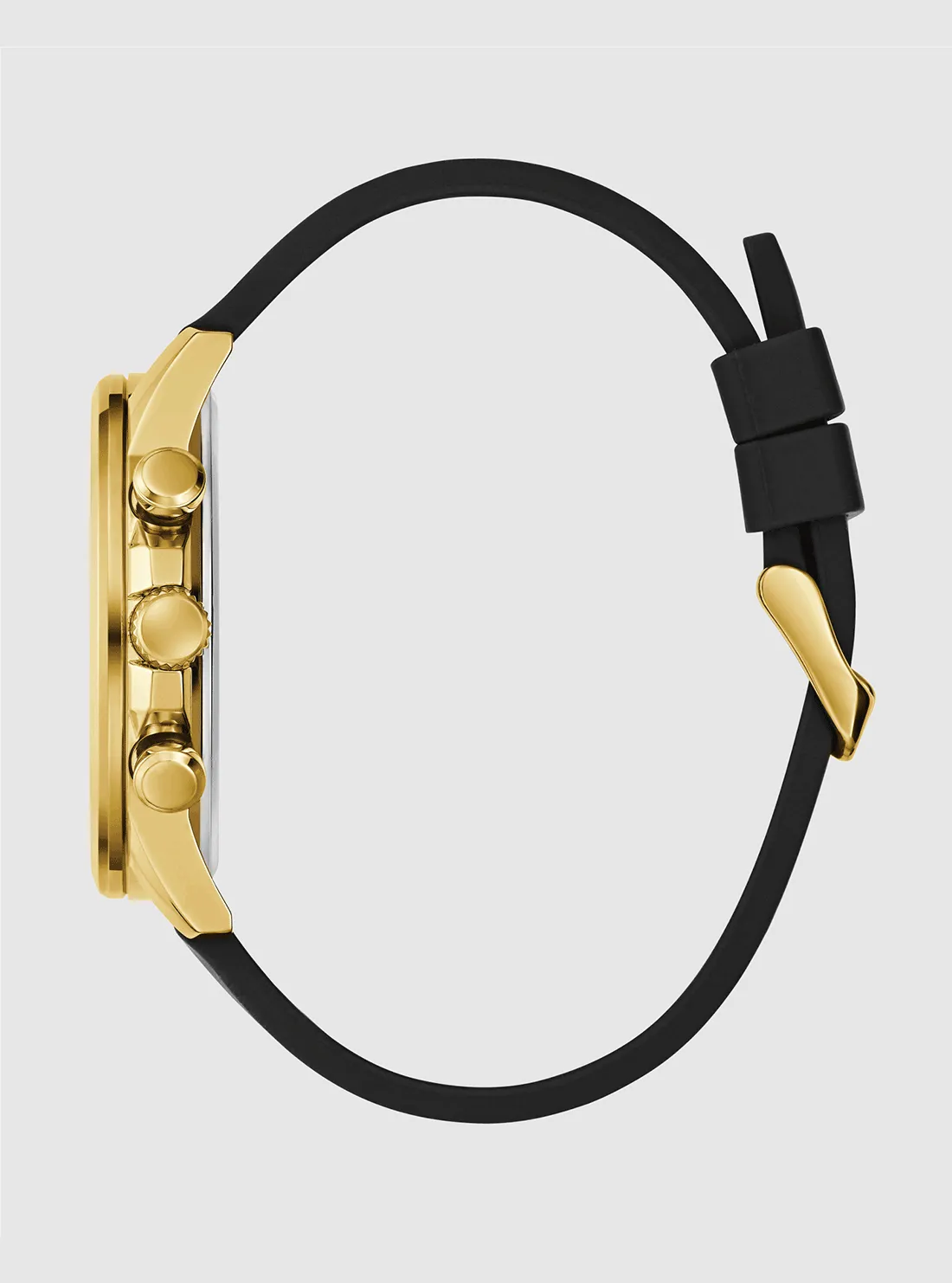 Black Gold Silicone Watch Guess