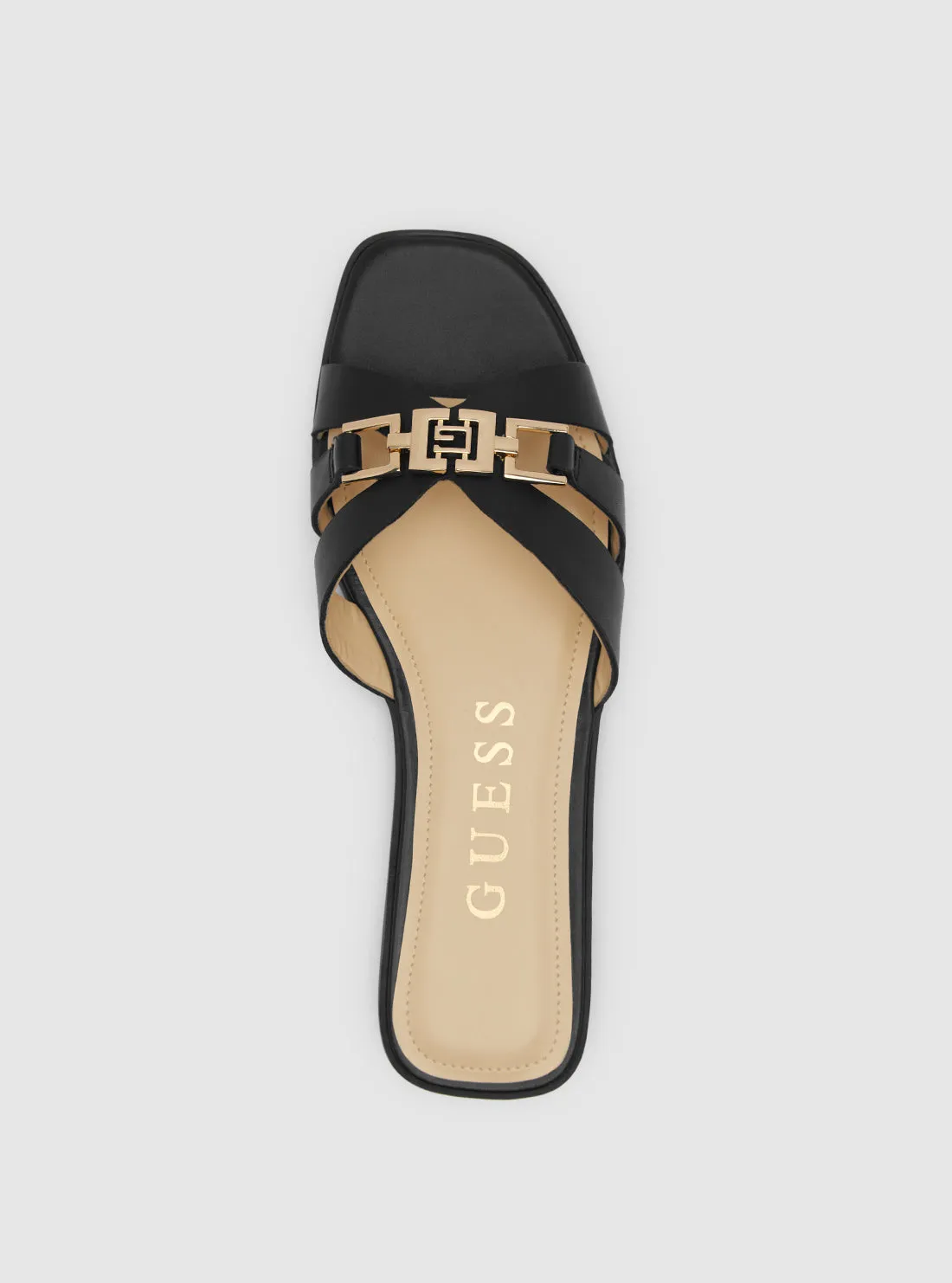 Black Realla Sandals Guess