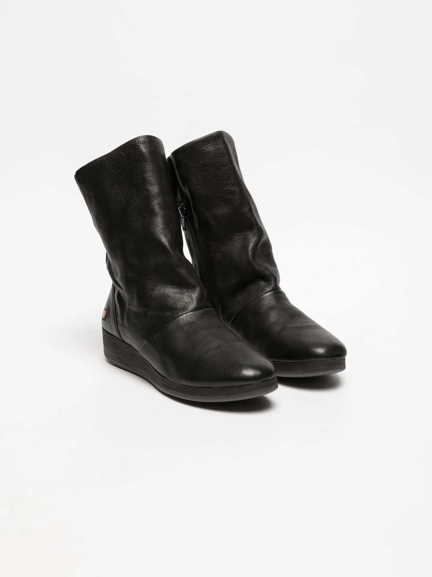 Black Wedge Ankle Boots