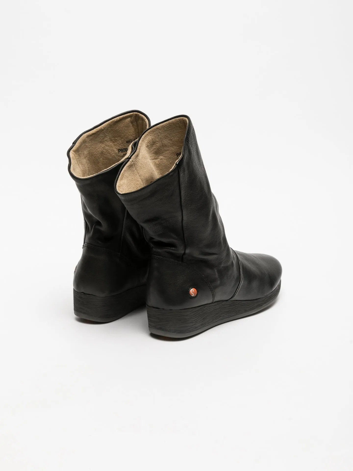 Black Wedge Ankle Boots