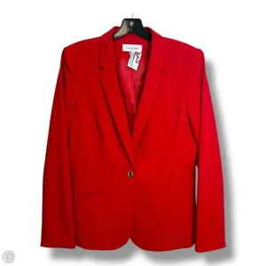 Blazer By Calvin Klein In Red, Size: 12