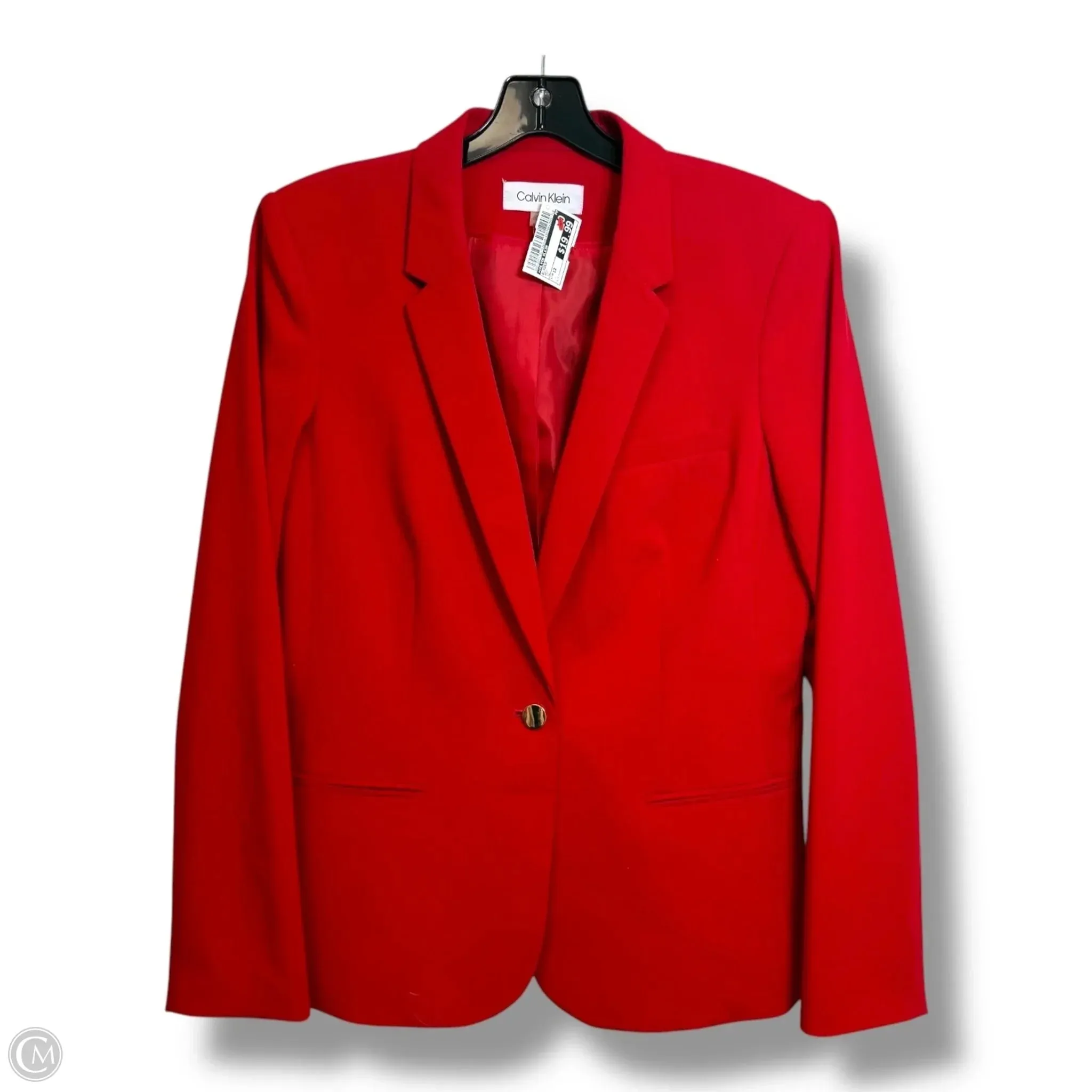 Blazer By Calvin Klein In Red, Size: 12