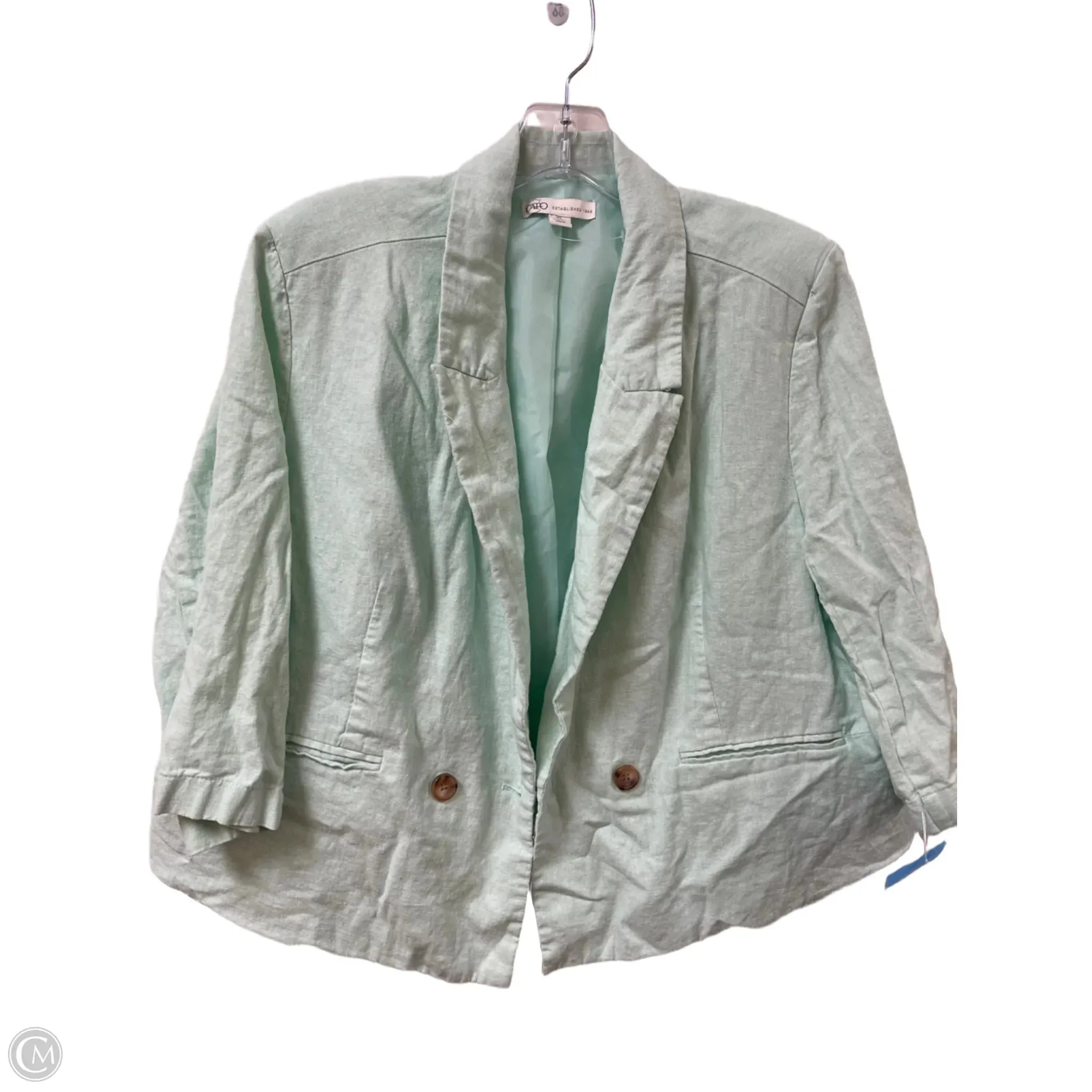 Blazer By Cato In Green, Size: Xl