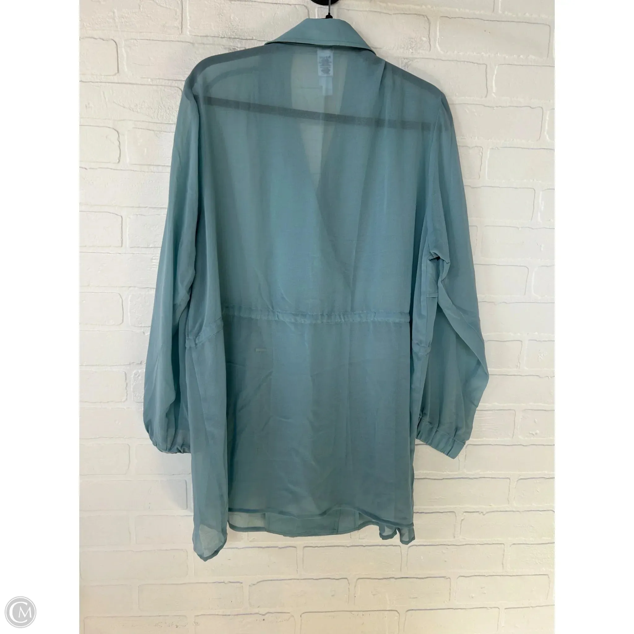 Blazer By Clothes Mentor In Blue, Size: L
