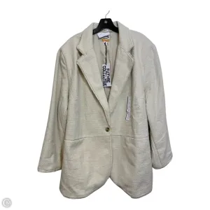 Blazer By Clothes Mentor In Ivory, Size: 3x