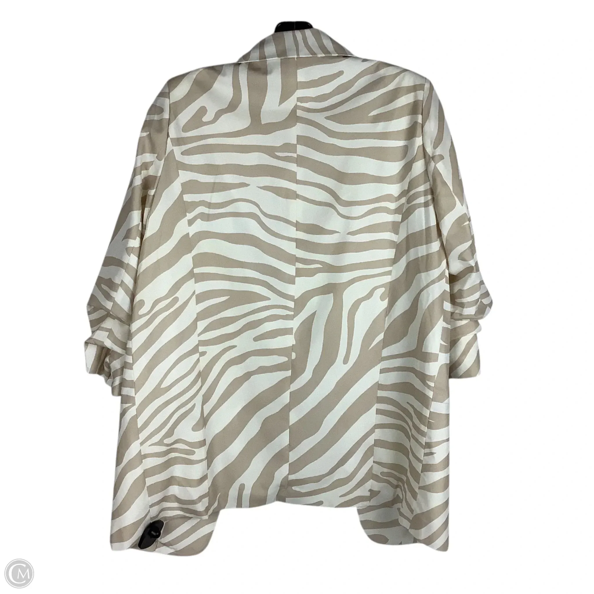 Blazer By Clothes Mentor In Zebra Print, Size: S