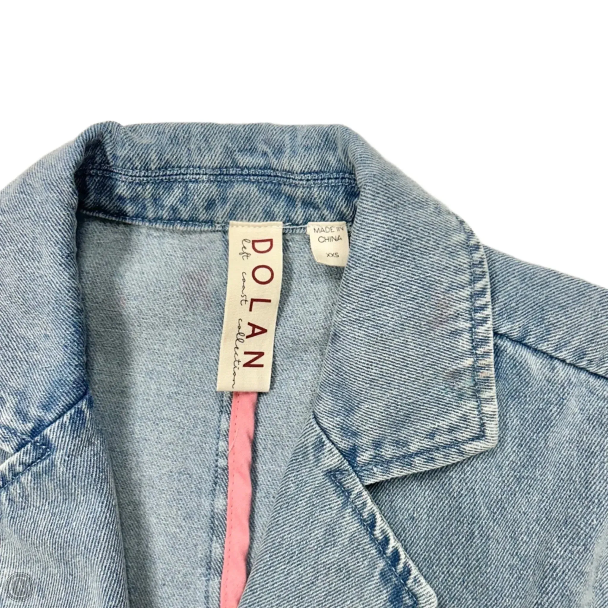 Blazer By Dolan Left Coast In Blue Denim, Size: Xxs