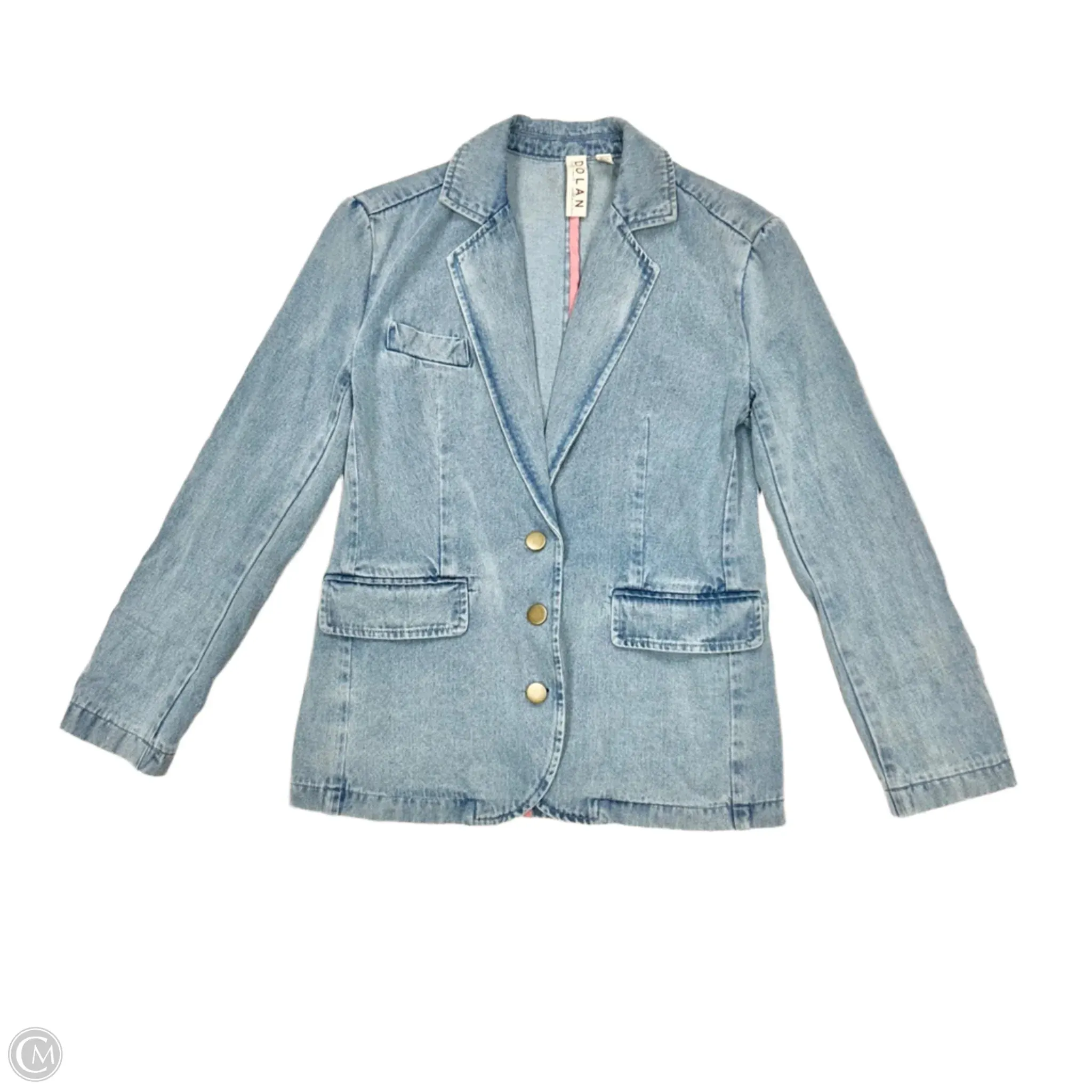Blazer By Dolan Left Coast In Blue Denim, Size: Xxs