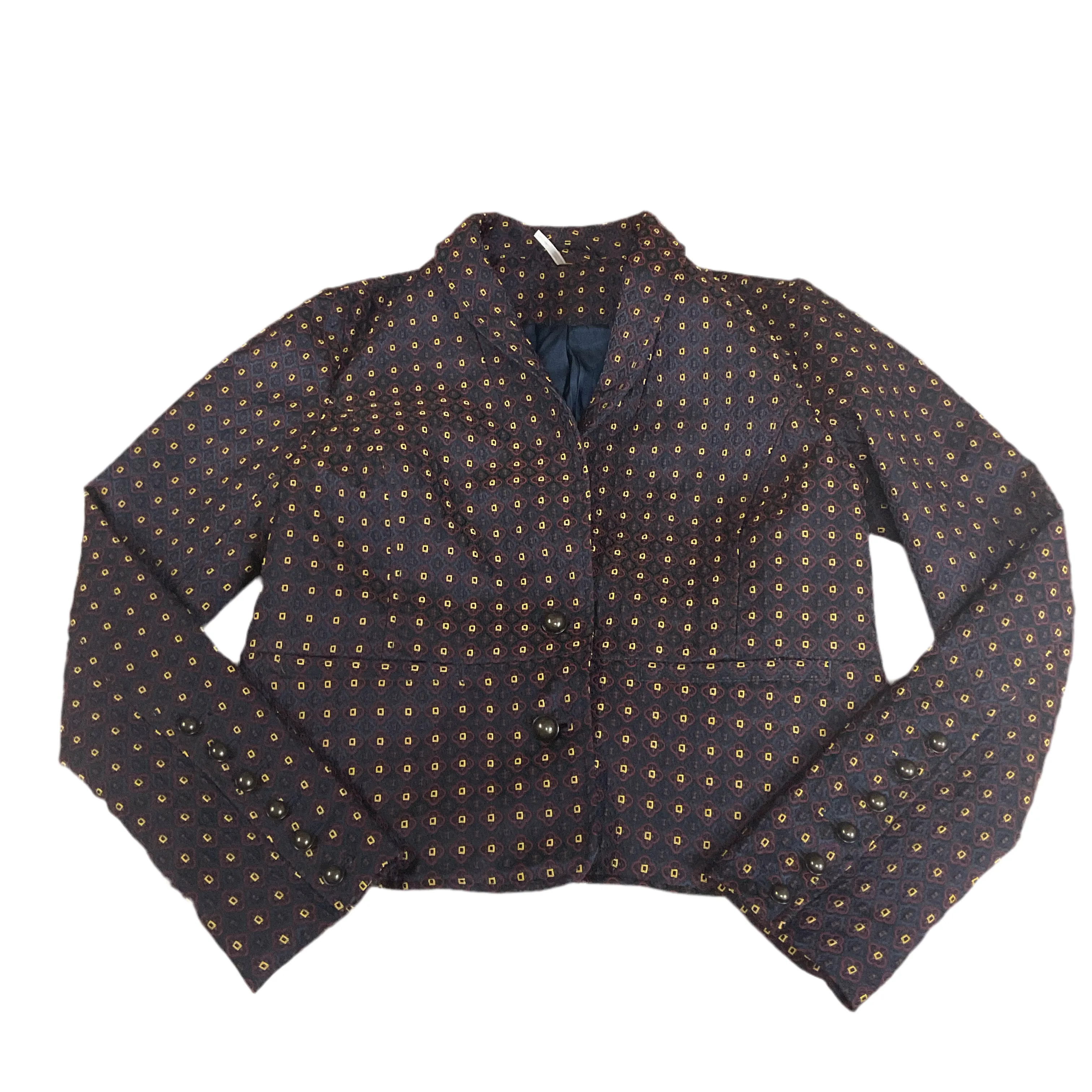 Blazer By Free People In Blue & Yellow, Size:M