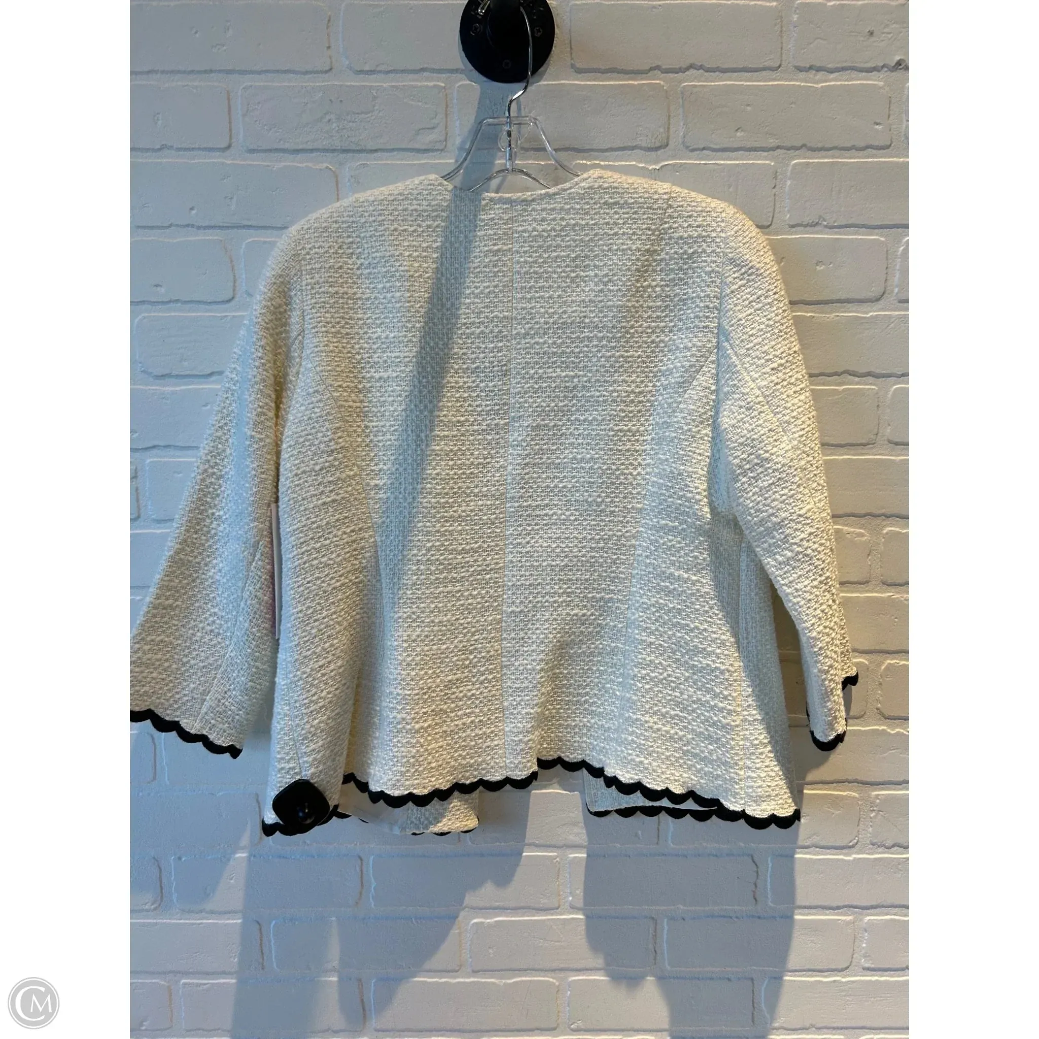 Blazer By Talbots In Black & Cream, Size: Mp
