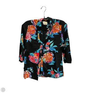 Blouse 3/4 Sleeve By Maeve In Black, Size: Xs