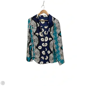 Blouse Long Sleeve By Express In Multi-colored, Size: L
