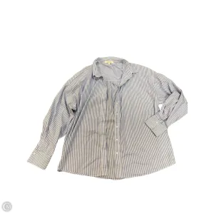 Blouse Long Sleeve By Favorite Daughter In Striped Pattern, Size: L