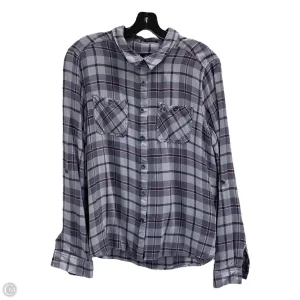 Blouse Long Sleeve By Harley Davidson In Grey, Size: 2x
